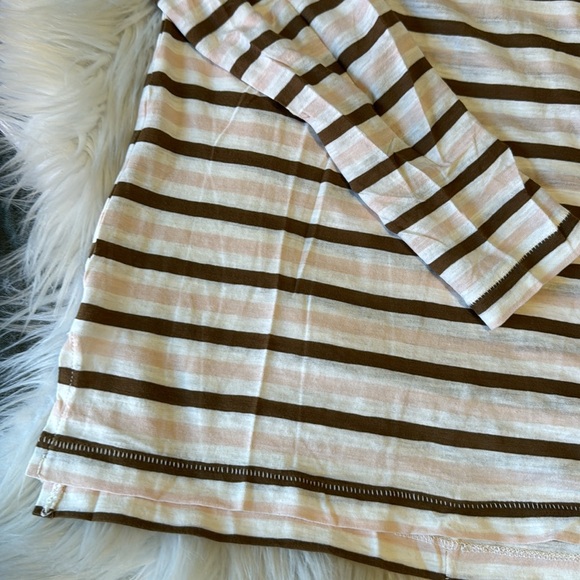 M a d e w e l l • Semi sheer stripe long sleeve tee - Picture 3 of 5